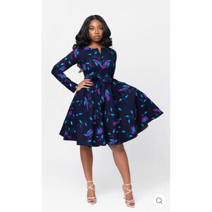 XL BANIFE AFRICAN PRINT JACKET DRESS